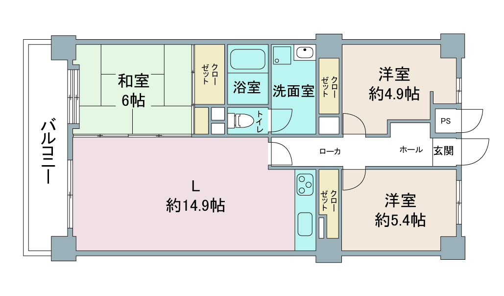 間取り図：リノベーション前