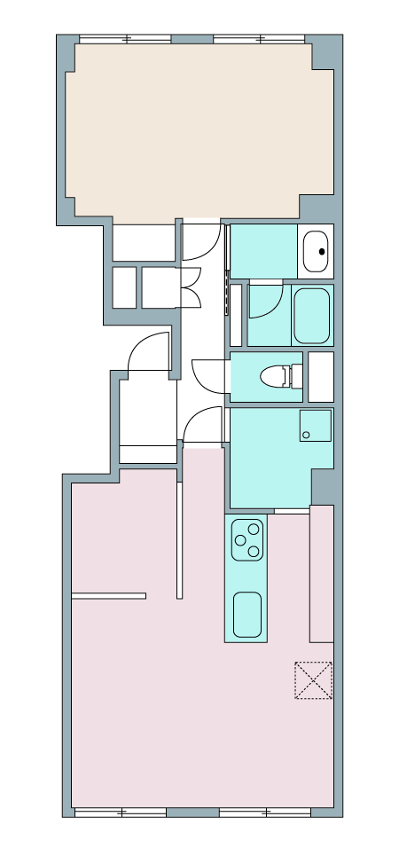 間取り図：リノベーション後