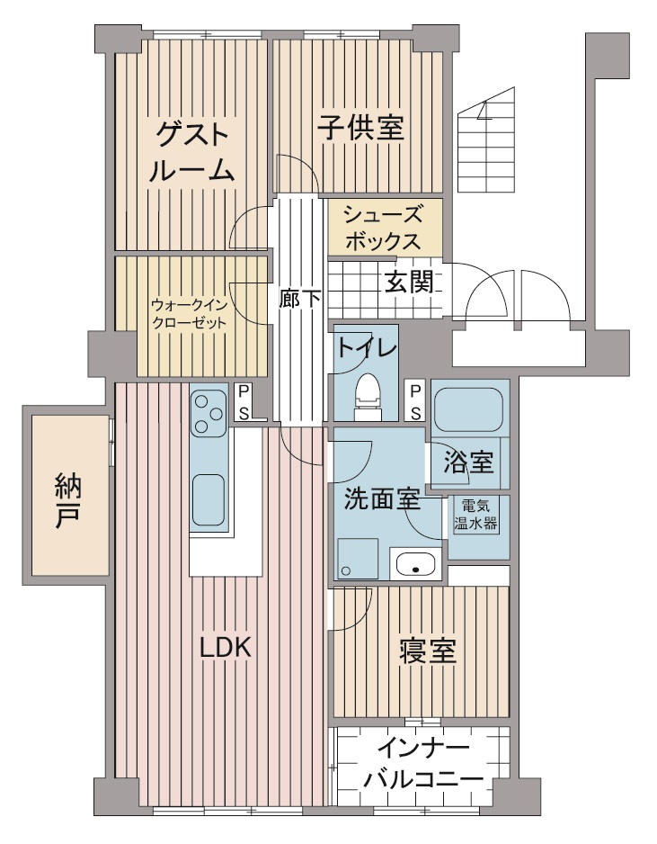 間取り図：リノベーション後