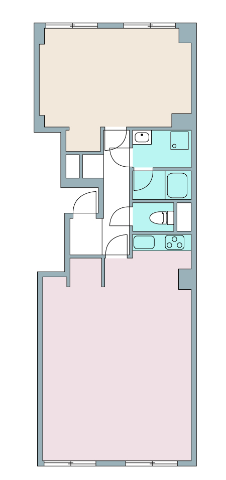 間取り図：リノベーション前