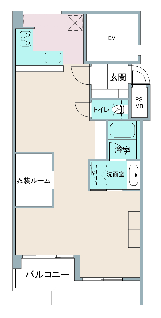 間取り図：リノベーション後