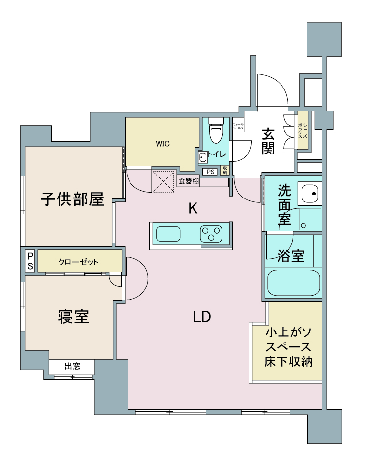 間取り図：リノベーション後