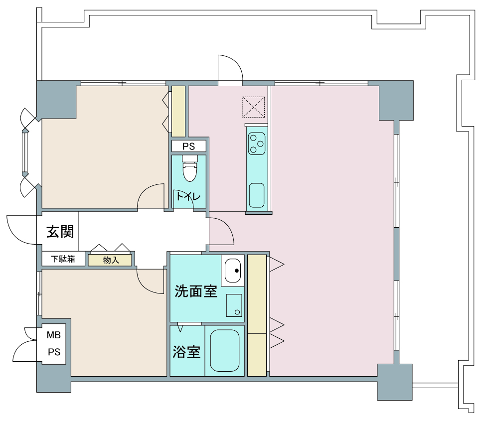 間取り図：リノベーション前