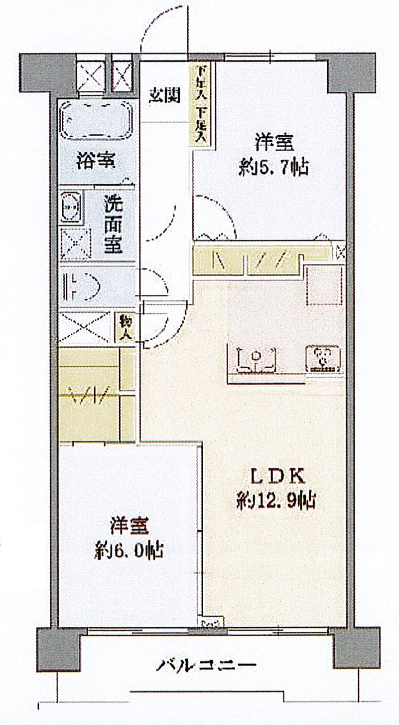 間取り図：リノベーション前