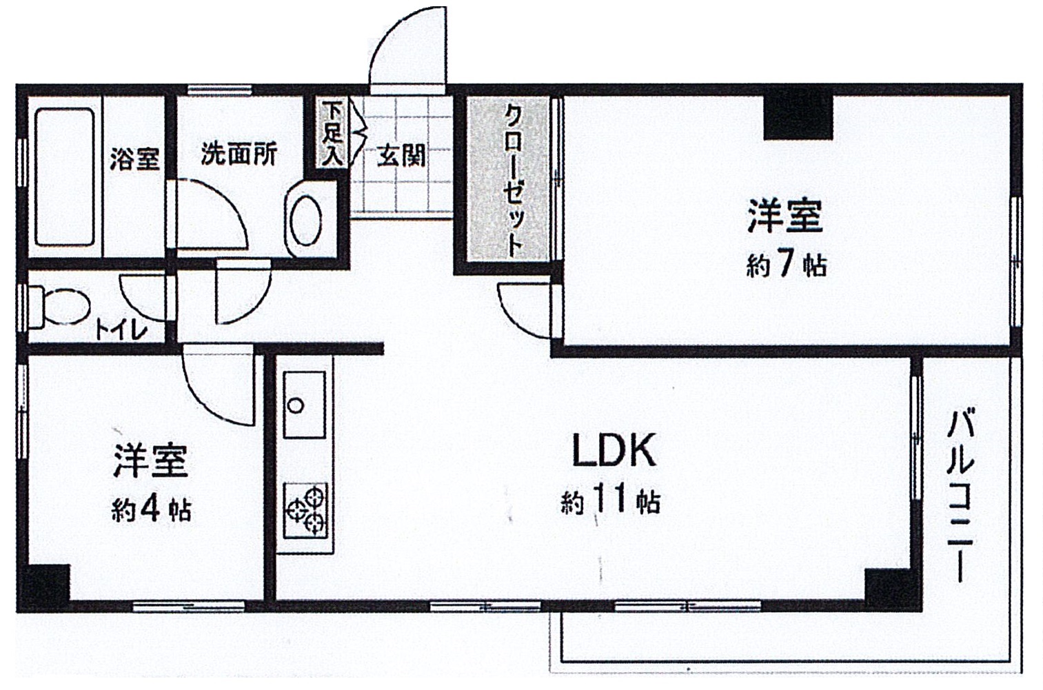 間取り図：リノベーション前