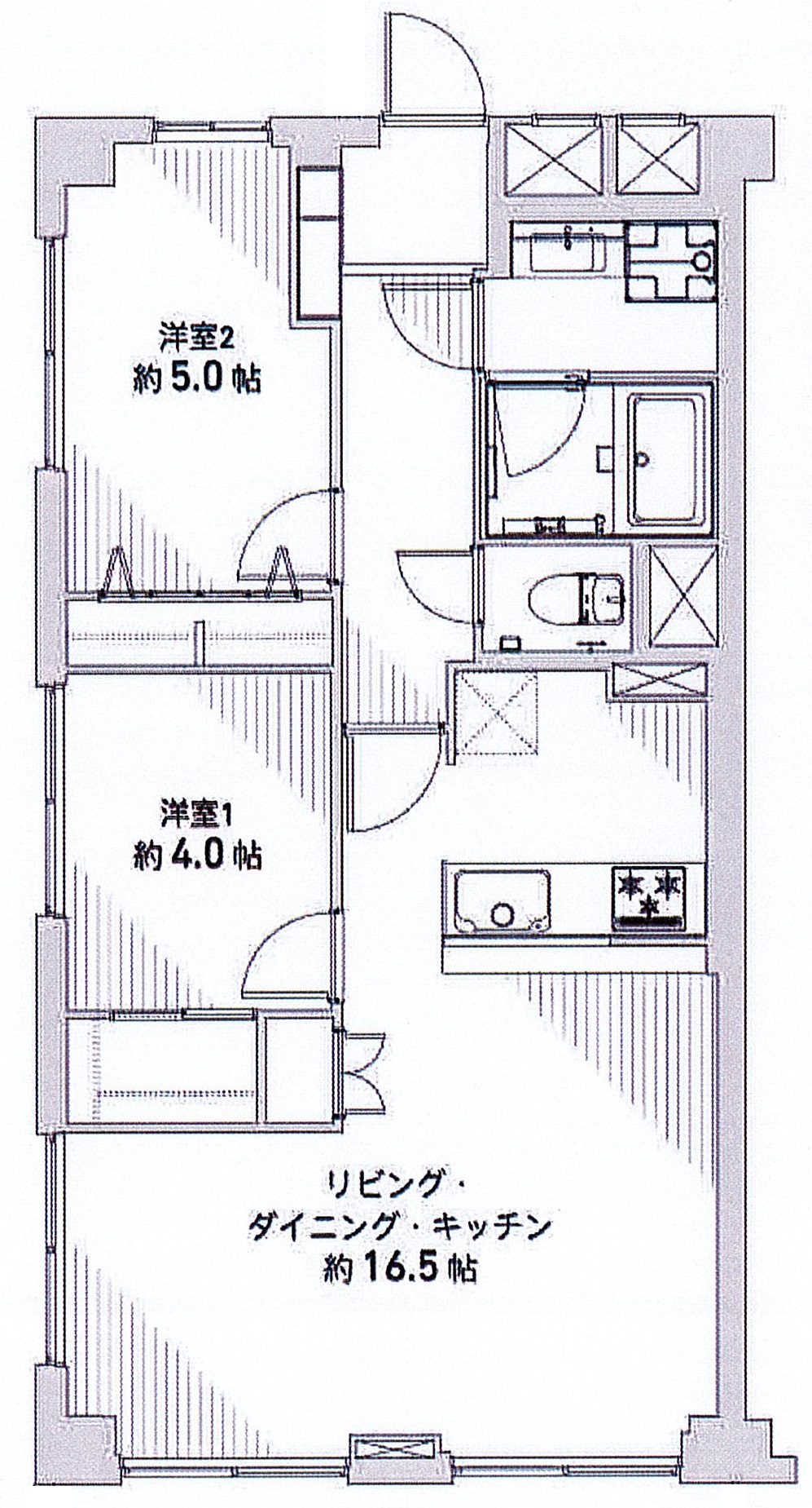 間取り図：リノベーション前