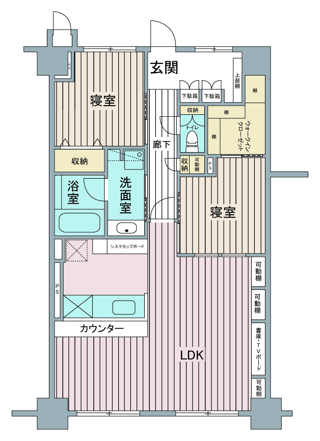 間取り図：リノベーション後