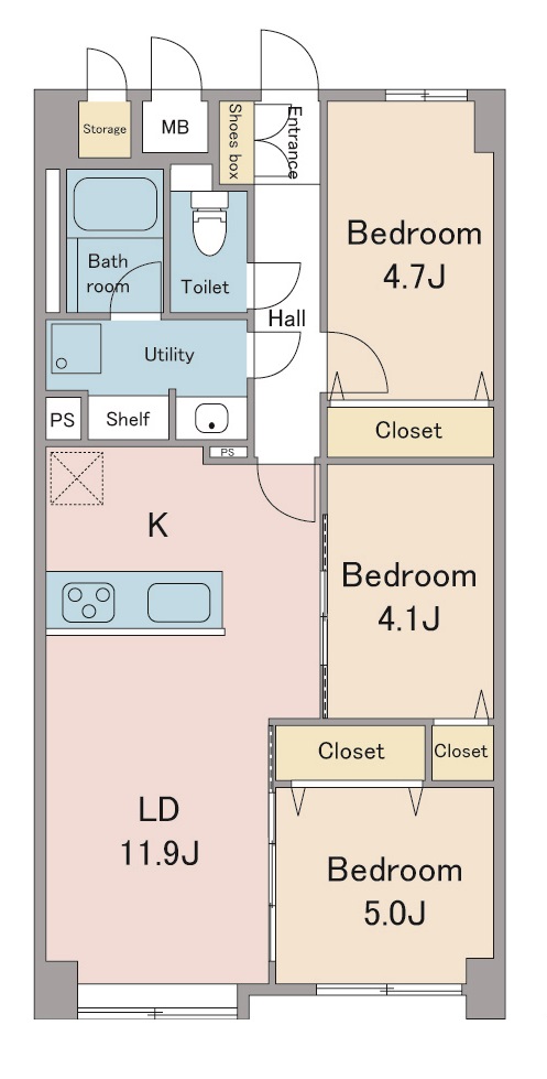 間取り図：リノベーション前