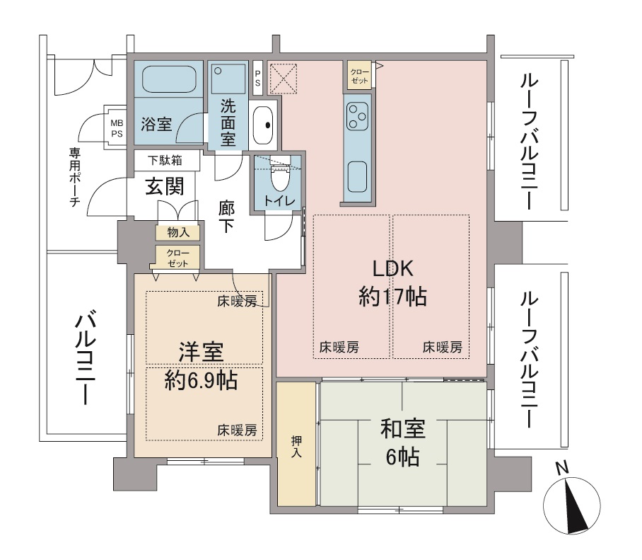 間取り図：リノベーション前