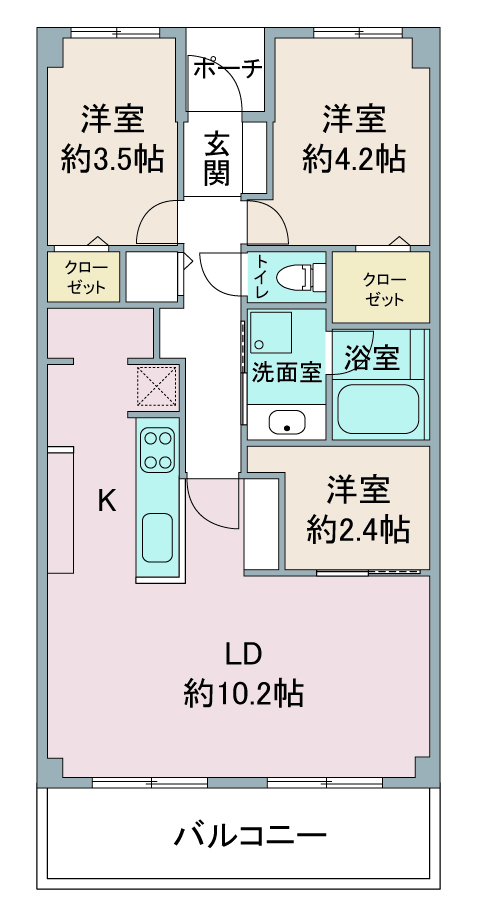 間取り図：リノベーション後