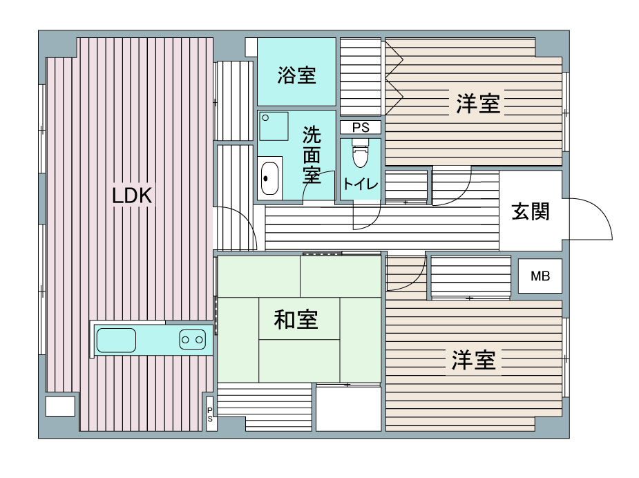 間取り図：リノベーション前