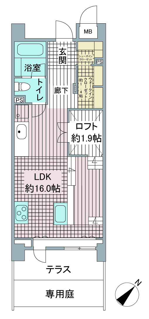 間取り図：リノベーション後