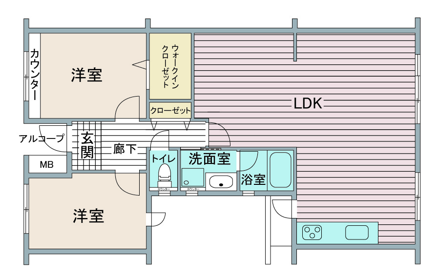 間取り図：リノベーション前