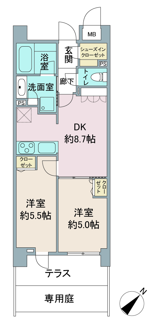 間取り図：リノベーション前