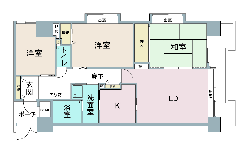 間取り図：リノベーション前