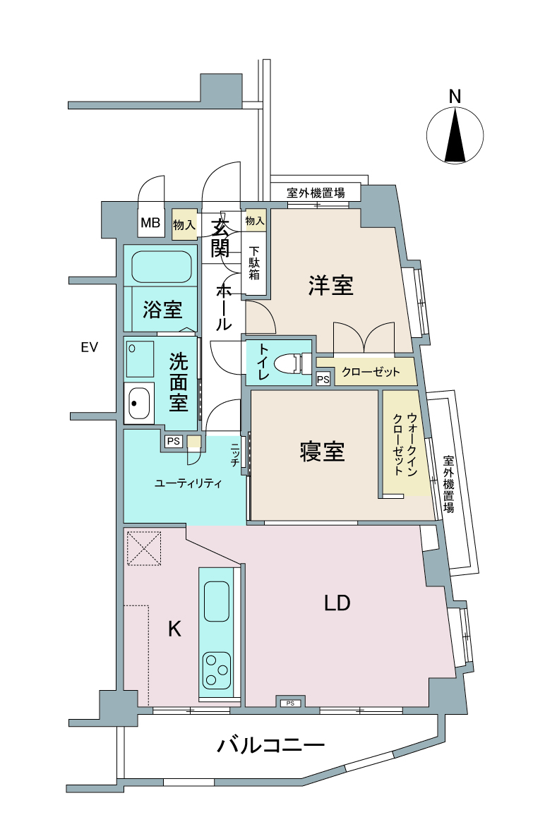 間取り図：リノベーション後