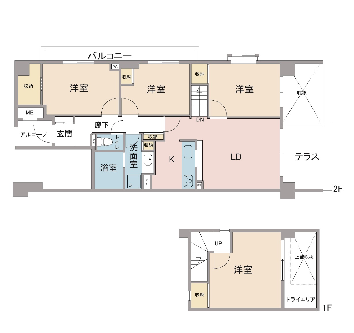 間取り図：リノベーション前