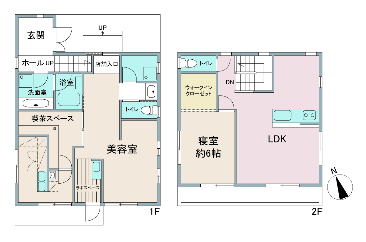 間取り図：リノベーション後