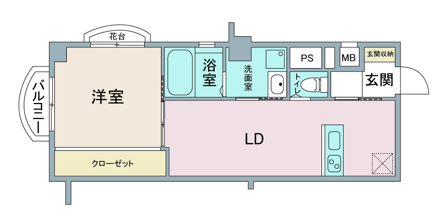 間取り図：リノベーション後